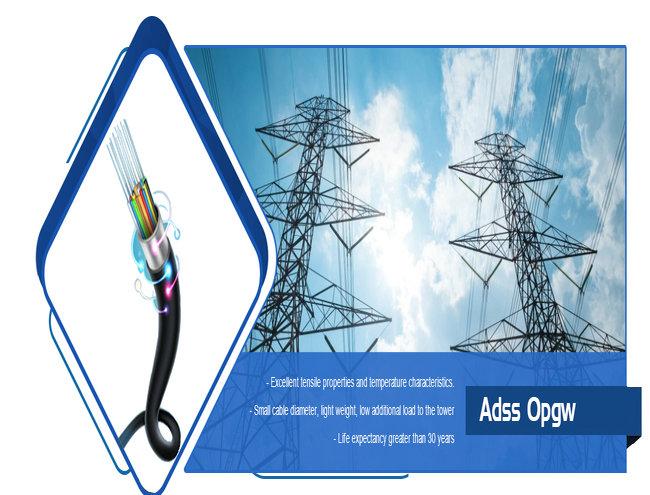 ADSS Outdoor G65D Overhead 48 96 Core SM Single Mode Aerial Cable