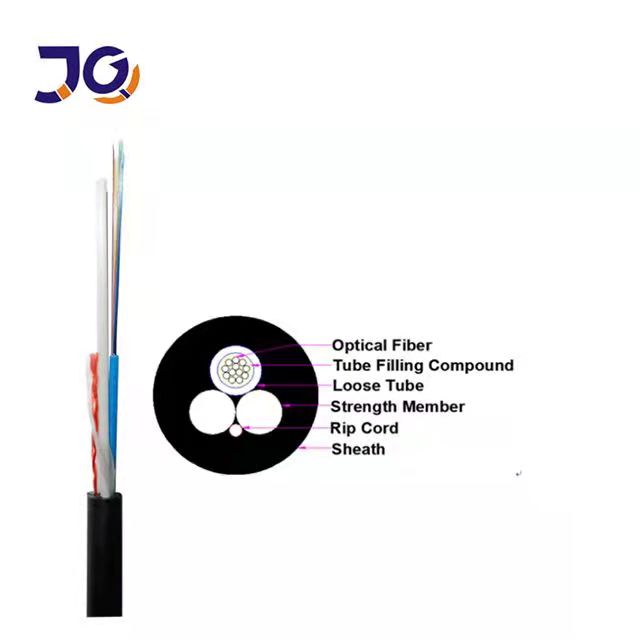 OM2 GYXTW Multimode 12 8 4 Core Outdoor Armored Fiber Optic Cable