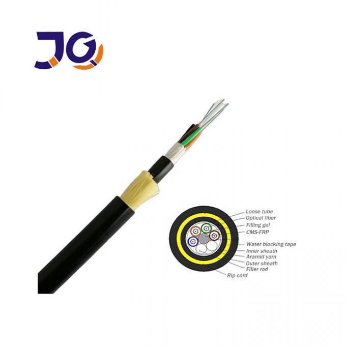 Self-Supporting ADSS Fiber Optic Cable 24 48 Core Fiber Cable For Overhead 1