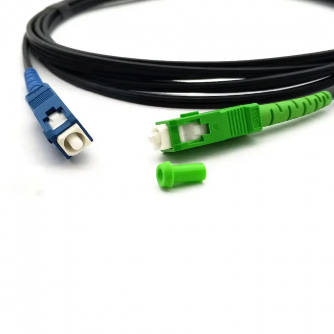 FTTH Indoor / Outdoor Fiber Optic Drop Cable Patch Cord SC/LC/ST-UPC ...