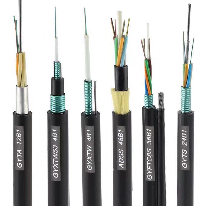 Outdoor Underwater GYTA33 GYTA53 submarine fiber optical cable price per meter 12 24 48 Core Direct Buried Optical Fiber 2