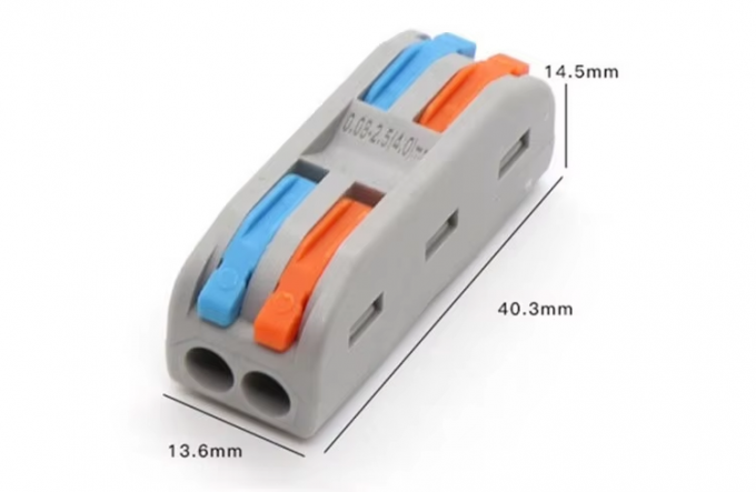 LED Lighting Wire Connector Quick 1-in-2-out Terminal Block 2-in-4-out Wire Splitter 3-in-6-out Terminal Box for Outdoor 0