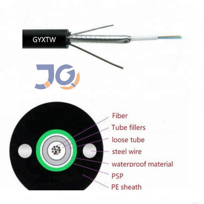24 Aerial Armoured Gyxtw G652d 12 Core Fiber Optic Cable
