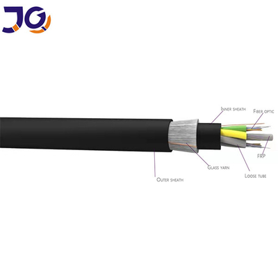 Overhead Outdoor Single Jacket Multi Cores Singlemode  ADSS Fiber Optic Cable