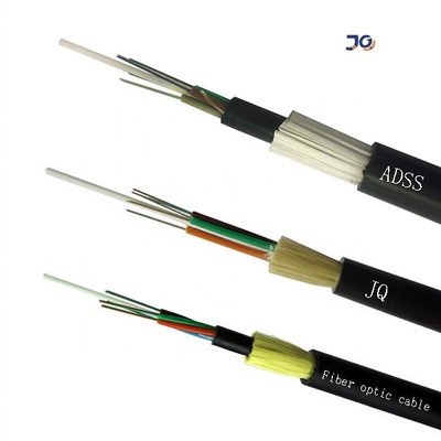 All Dielectric Self - Supporting Span 100m Fiber Optic Cable ADSS 6 12 24 48 Core Outdoor