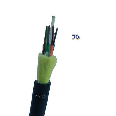 Mini Span 100m ADSS Single Jacket Armoring 24 48 72 Core Fiber Optical Cable For Aerial