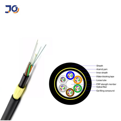 Aerial Non - Metallic Span 50m 12 24 48 Core ADSS Fiber Optic Cable