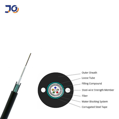Good Quality GYXTW Armoured 4 8 12 Core Single Mode Fiber Optic Cable For Duct/Aerial installation