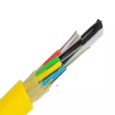 Aerial Duct GYFTY G625d 12 24 48 Core Fiber Optical Cable With FRP Strength Member