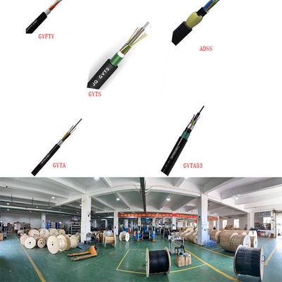 200m Span ADSS Fibre Cable 12 Cores Fiber Optic Cable ADSS