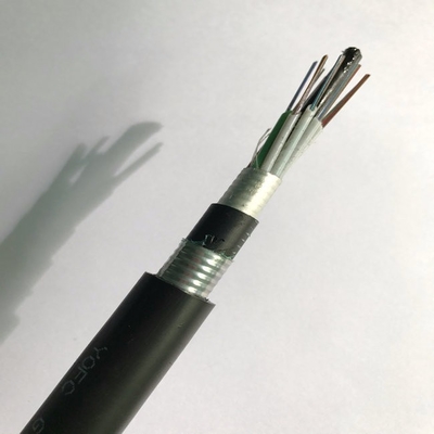 Single Mode G652D 24 48 Core Optical Direct Burial Fiber Optic Cable GYTA53