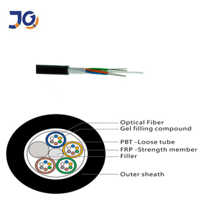 GYFTY 24 FO Unarmoured Underground Cable G652D 12 24 48 Fiber Optic Cable