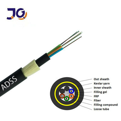 96 Core ADSS Cable Optic Aerial Fiber Cable Per 1 Km