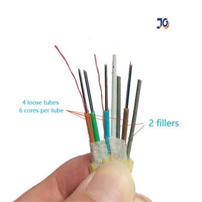 JQ 9.8mm Fiber Optic ADSS Cable For 100M/200M/300M/400M Span