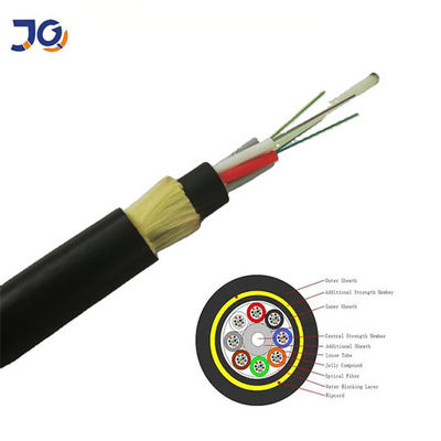 ADSS Fiber Optic Cable Span 100m 500m 24 48 96 Core Overhead Aerial Fiber Optic Cable