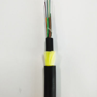 Outdoor Anti Thunder Double Jacketed FRP Self Supporting Aerial Fiber Optic Cable Fiber 48 Core Adss Fiber Cables