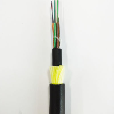 Outdoor Anti Thunder Double Jacketed FRP Self Supporting Aerial Fiber Optic Cable Fiber 48 Core Adss Fiber Cables