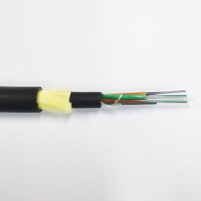 Outdoor Anti Thunder Double Jacketed FRP Self Supporting Aerial Fiber Optic Cable Fiber 48 Core Adss Fiber Cables