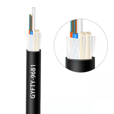 Aerial Or Duct Network Outdoor IP68 GYFTY Big Quantity Cores 8mm 9mm 11mm 14mm 16mm PE Jacket Fiber Optic Cable