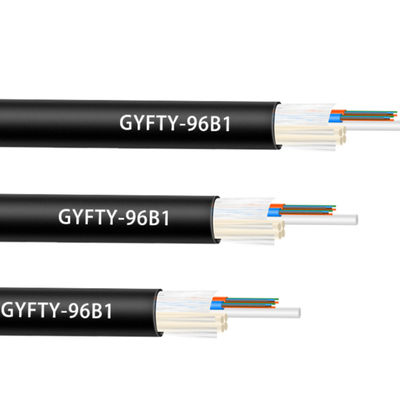 Aerial Or Duct Network Outdoor IP68 GYFTY Big Quantity Cores 8mm 9mm 11mm 14mm 16mm PE Jacket Fiber Optic Cable