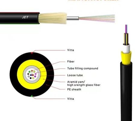 JET 2-12 core outdoor optical fiber cable no mental manufacture supply