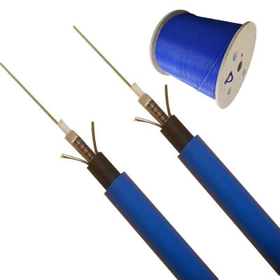 MGXSTV Flame Retardant Armored Fibre Cable LSZH Blue Color G652D 6 12 24 48 Core Mine Fiber Optic Cable