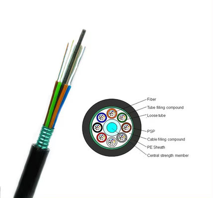 2 To 288 Core GYTA GYTS Armored Fiber Optic Cable Outdoor Underground Direct Buried G652D