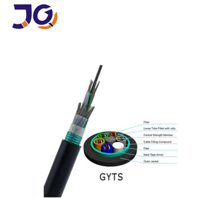 2 To 288 Core GYTA GYTS Armored Fiber Optic Cable Outdoor Underground Direct Buried G652D