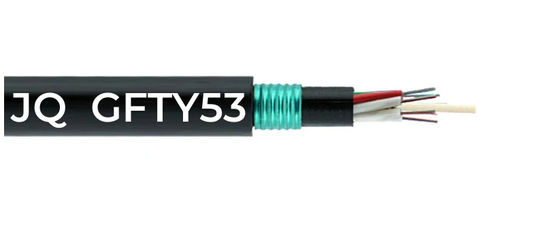 GYFTY53 Double Sheath Armored Outdoor Cable Non-Metallic Strength Member Fiber Optical Cable