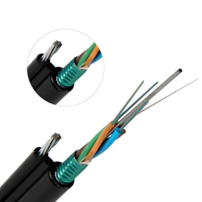 UV PE Jacket Aerial Figure 8 Fiber Optic Cable 9.0*14.8mm Outer Diameter for Speed Data Transfer