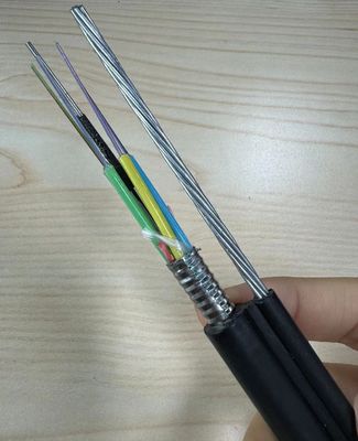 Jiqian overhead outdoor 48 core fig 8 fiber optical cable Self Supporting Armored figure 8 fiber optic cable GYTC8S