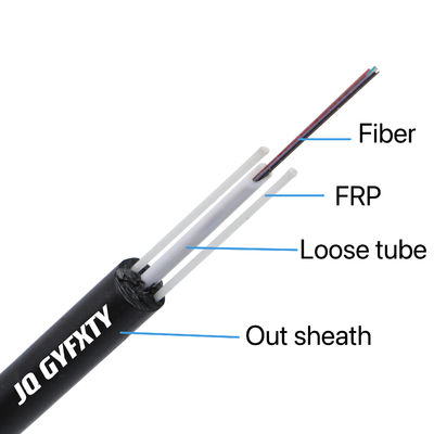 2 4 6 8 12 Core Fiber Optic Cable GYFXTY Central Loose Tube Outdoor Cable