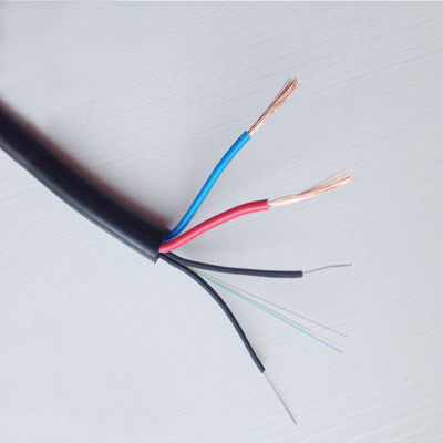 OEM Composite Fibra Cable Customized Outdoor Optical Fiber + Power cable 4 8 12 24 Core Hybrid Power Fiber Optical Cable