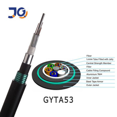 Underground GYTA GYTA53 Fiber Optic Cable 24 48 96 144 Core G652D SM Armored Cable Fiber Optic