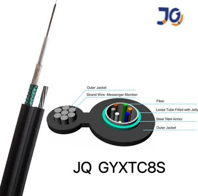 2- 144 core Single Mode Armored Outdoor Optical Cable GYXTC8S/GYTC8S Aerial Self-supporting Figure 8 Structure