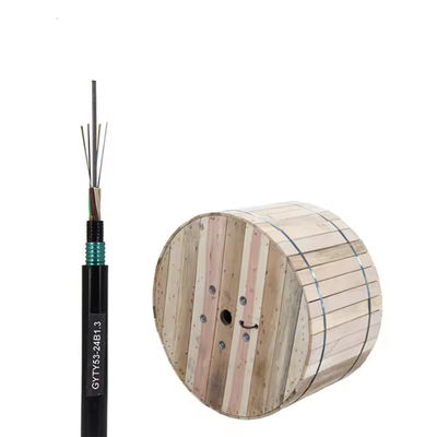 Outdoor GYTY GYTY53 Single Mode Multi-Mode 2~144 Core G652d FRP Fiber Optical Cable