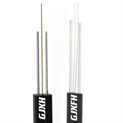 FTTH Fiber Optical Drop Cable for Indoor GJXFH with 2 FRP Steel Wire Strength Member