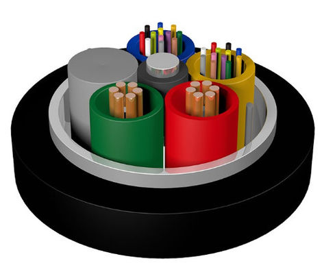 12 24 core Outdoor Photoelectric Hybrid Fiber Power Cable GDTA