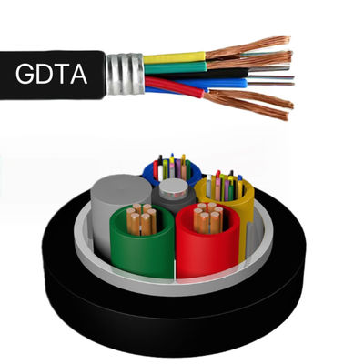 12 24 core Outdoor Photoelectric Hybrid Fiber Power Cable GDTA