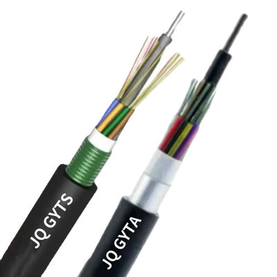 Outdoor armoured 24 cores single mode fiber optic cable GYTA GYTA