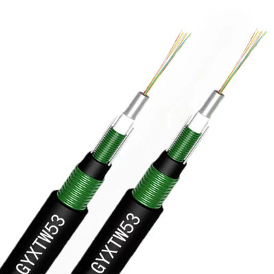 2 4 6 12 24 core Outdoor Direct Burial Double Steel Armoured GYXTW53 Fiber Optical Cable