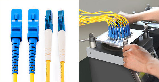 SC/SC Fiber Optic Patch Cord Single Multi Mode Fiber For FTTH 1m 2m 5m 10m