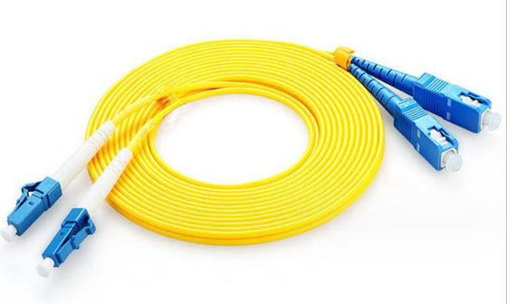 SC/SC Fiber Optic Patch Cord Single Multi Mode Fiber For FTTH 1m 2m 5m 10m