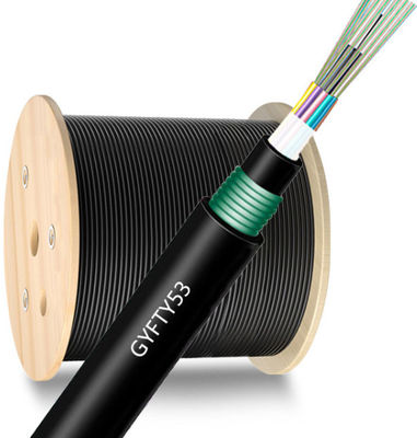 GYFTY53 Direct Buried Single Armor Double Jacket Fiber Optic Cable 48 96 Core