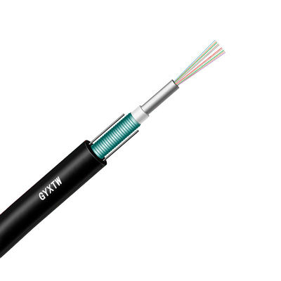 Outdoor Duct Aerial Single Mode G652D Fibre Optical Cables GYXTW Armoured 2 4 6 8 12 24 Core Fiber Optic Cable