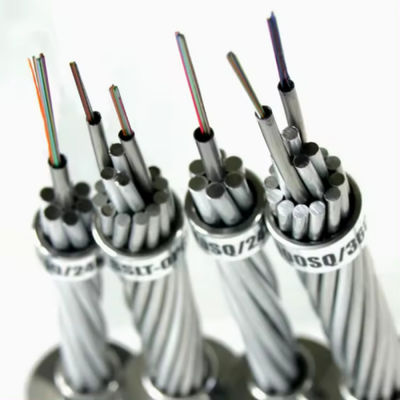 OPGW Power Optical Fiber  4/6/8/12/24/36/48 Core Single Mode Composite Overhead Ground Wire Armored Communication Cable