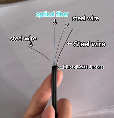 FTTH Optical Fiber Cables G652D G657A Fibre 1 2 Core Single Mode GJYXCH/GJXH Drop Cable