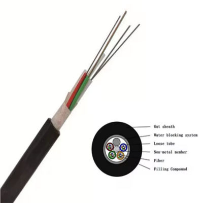 48 Core Outdoor Single Mode G652D Fibre Cable GYFTY With FRP For Duct And Underground Application 1KM Best Price