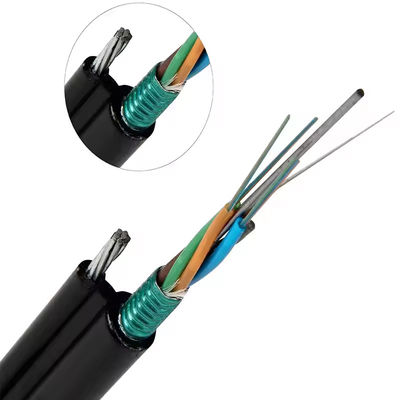 96 Core Aerial Self-supporting Fig 8 Structure GYTC8S With Messenger Wire Optical Fiber Cable Price