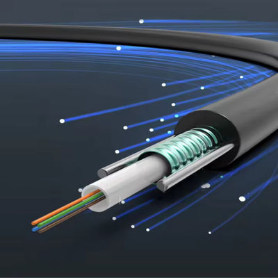 8 Core GYXTW G657A G652D SM Outdoor Aerial Fiber Optic Cable With Two Wire 1km Price